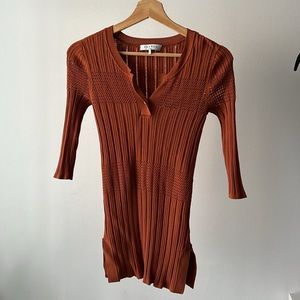 Sandro top burnt brown S